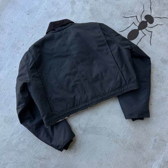 Vintage Y2K Carhartt black cropped Detroit style work wear jacket - Picture 5 of 7